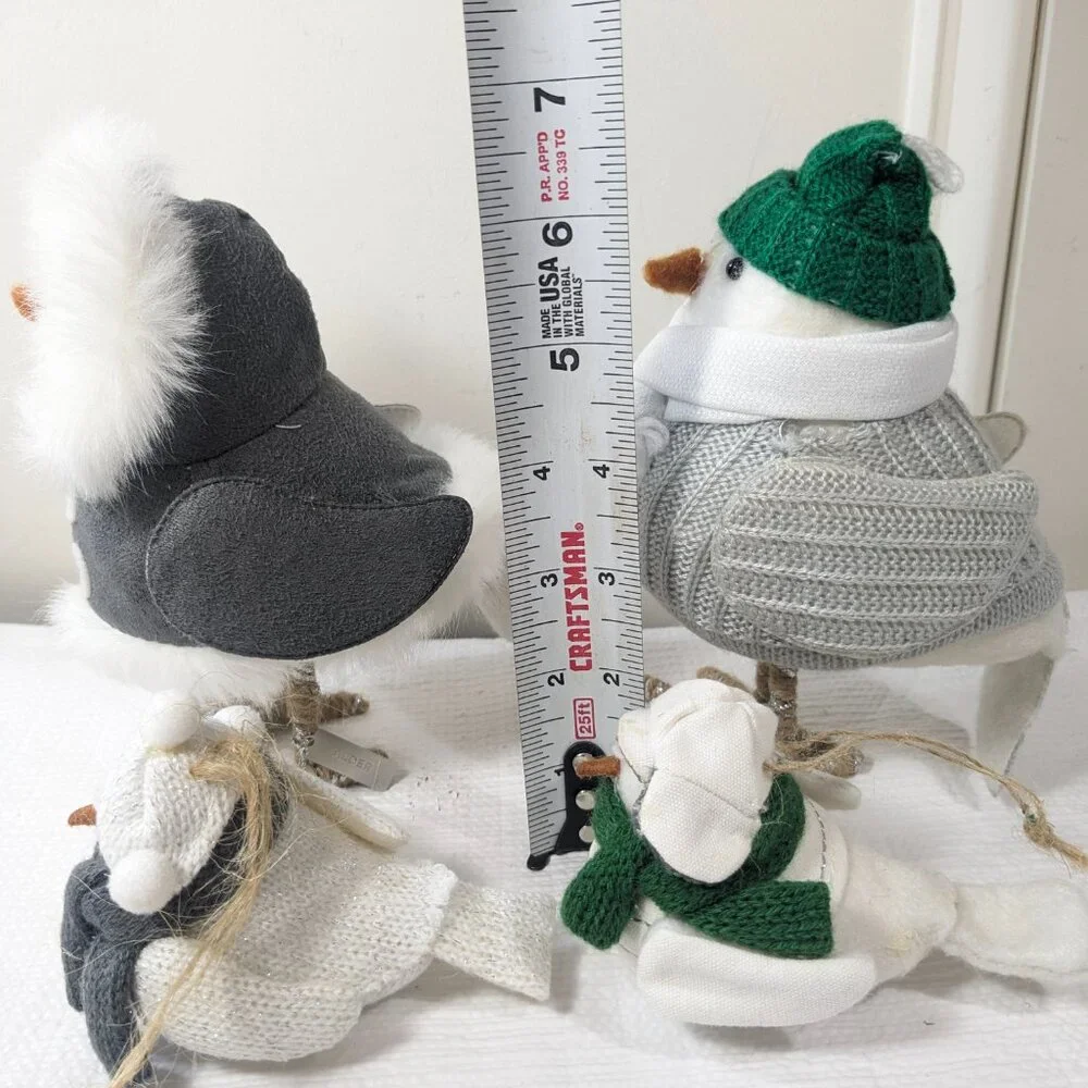 Spritz Target Bird set 2018 Juniper &‎ Alder & 2 ornaments set white green gray